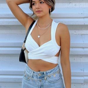 Princess Polly Taylor Top White